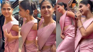 Anaswara Rajan Latest Saree Navel Mallu Actress Rare Navel Show Malayalam Actress