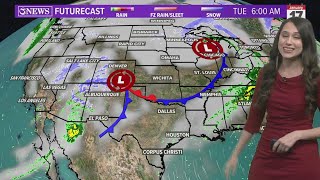 More clouds but still warm Tuesday
