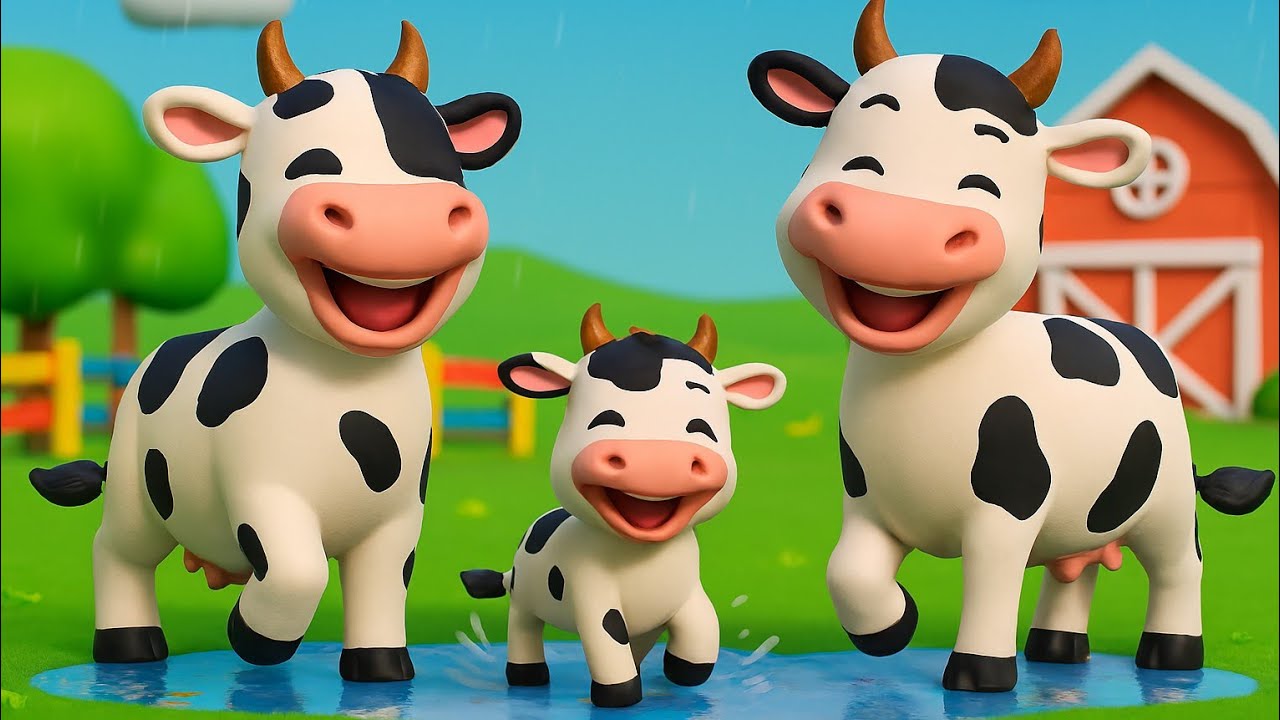 Rain Rain Go Away – Happy Farm Animals Song 🌧️🐎🐄 | Fun Kids Nursery Rhyme