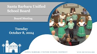 Full SB Unified - Board Meeting - Tuesday October 8, 2024 News