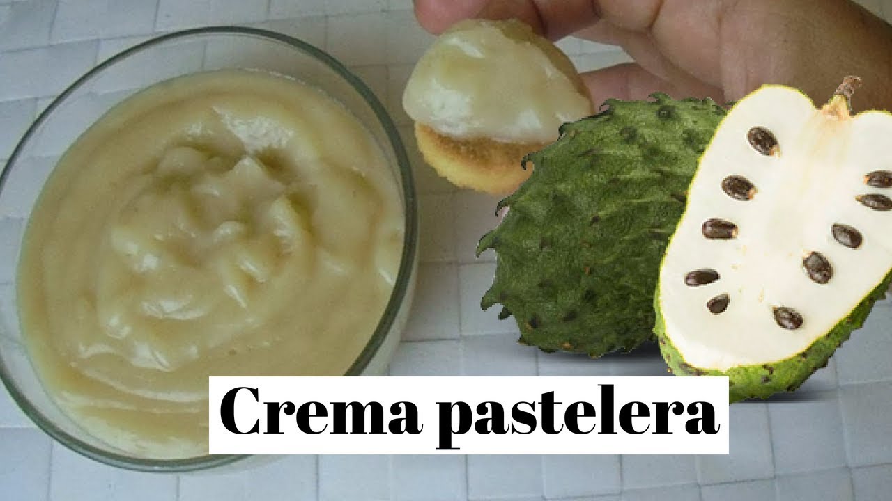 Crema pastelera de Guanabana sin huevo DELICIOSA fácil