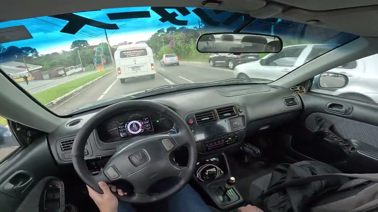 SAINDO DO TRABALHO COM UM CIVIC G6! LEVE PUXADINHA