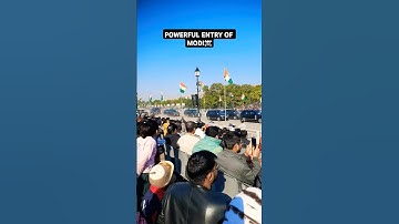 PM MODI POWERFUL ENTRY ON RAJPATH ✅#shorts #entry #modi #kgf #status #reels #ytshorts
