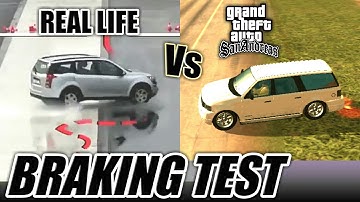 FULL BRAKING ON DIFFERENT SURFACES REAL LIFE Vs REALISTIC HANDLING v6.89