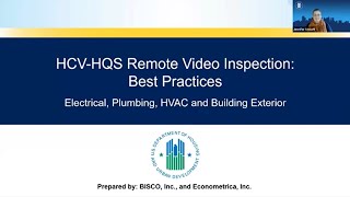 Remote Video Inspections: Plumbing; HVAC; and Building Exterior