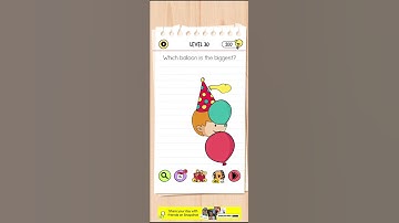 Brain As LEVEL 30 Tip:Inflate the balloons. 😉#games #braintestsolution