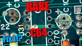 C64 Caps Don't Leak?! Rare Silver Label Repair