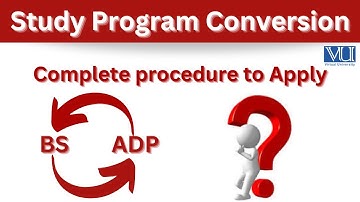 How to Apply for Study program Conversion in VU_Study program conversion guidelines_Change BS or ADP