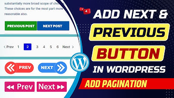 How to add next and previous buttons in WordPress blog | Previous and next pagination in WordPress