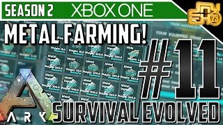 ARK XB1- S2 EP11 - HOW TO FARM MAXIMUM METAL! (ARK FARMING EXPLOIT?)