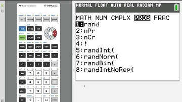 TI84 Plus CE Random Numbers