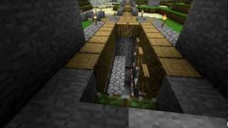 Minecraft Piston Drawbridge & Gate (BETA 1.7.2)