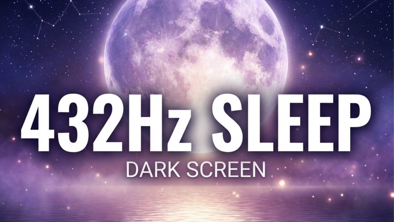 432Hz Deep Sleep Music: 3 Hours of Delta Waves & Healing Sounds (Dark ...