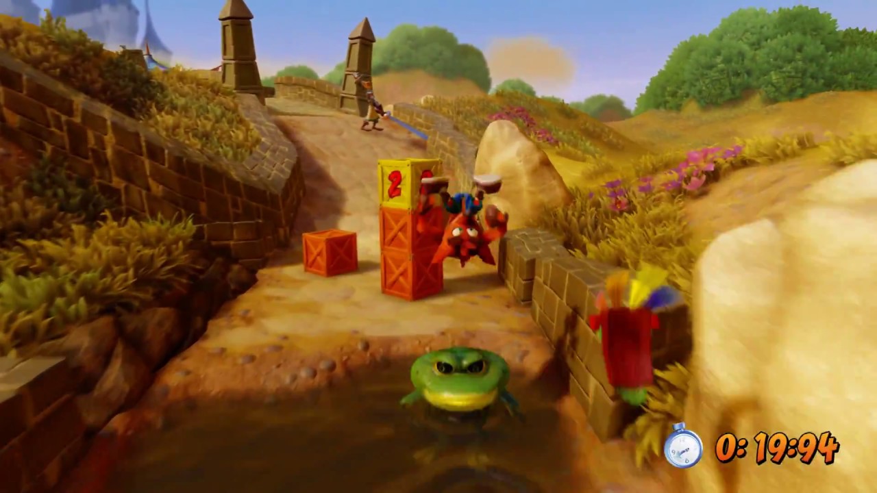 Toad Village Platinum relic 43'28 Crash Bandicoot 3 Warped (N. Sane