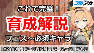【ブルアカ】これで完璧！各キャラ育成解説 フェス～必須キャラ編 (2025/12/05版)【ブルーアーカイブ】