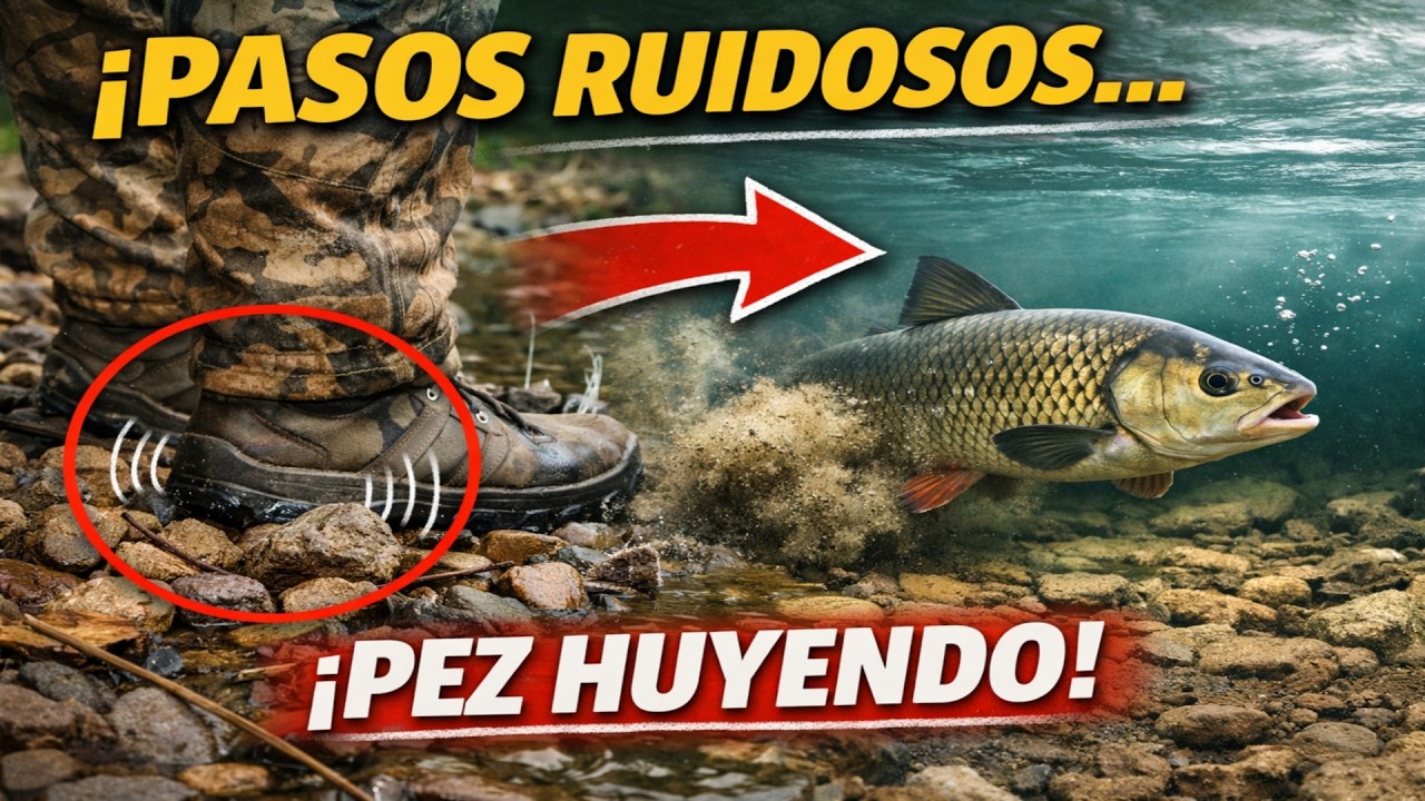 Tu LÍNEA es un MICRÓFONO: El pez OYE tus PISADAS (y por eso no pica)