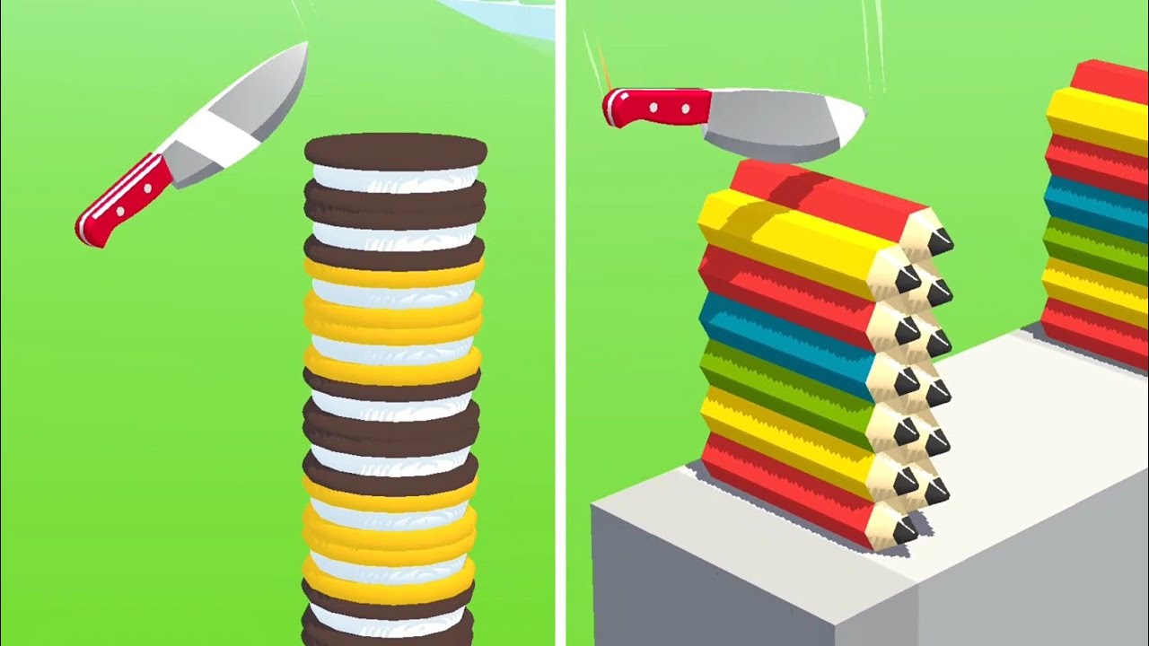 Slice It All Gameplay! Satisfying and Relaxing ASMR Slicing Video