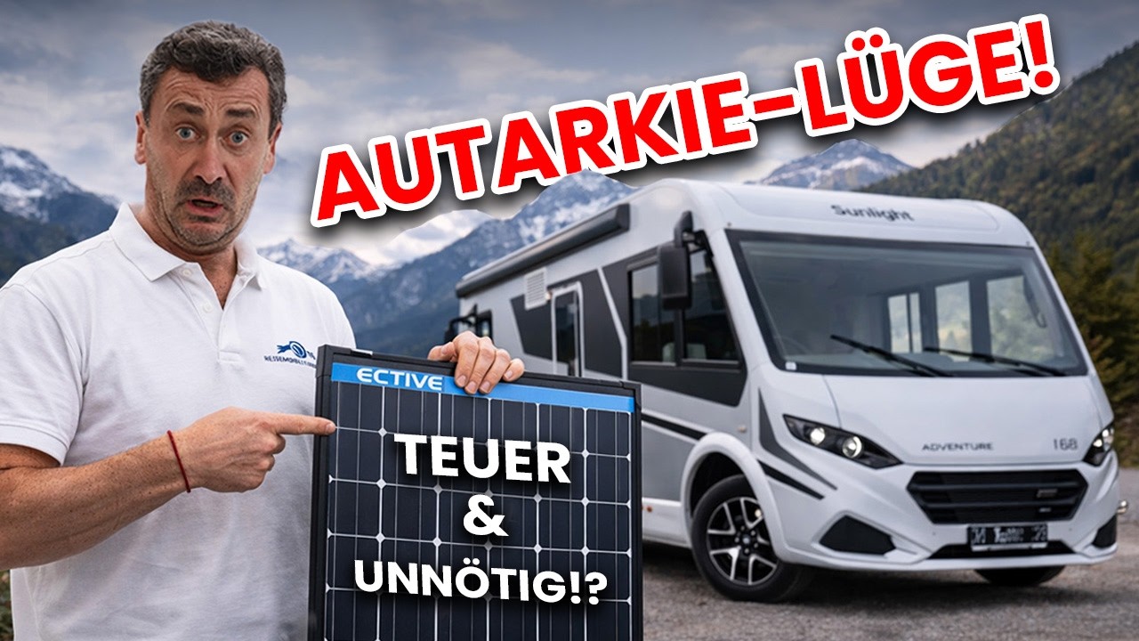 Wohnmobil Autarkie berechnen: Solar, Batterie & Wechselrichter erklärt