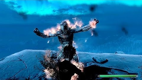 How to easily kill a frost troll in Skyrim? @dovahkiindaily