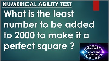What is the least number to be added to 2000 to make it a perfect square?