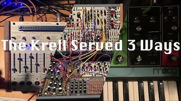 Krell Served 3 Ways - Generative Patches on Eurorack, Buchla Easel, and Moog Grandmother