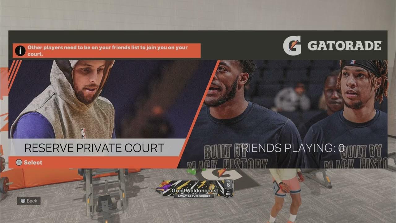 NBA 2K23 how to use my court private court at Gatorade gym YouTube NBA 2K23 how to use my court private court at Gatorade gym YouTube