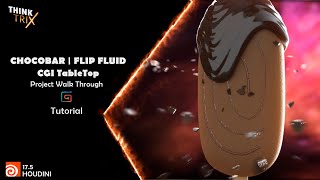 Chocolate Bar | CGI | Tabletop | Houdini Fluid - Project Walkthrough Tutorial + HIP file
