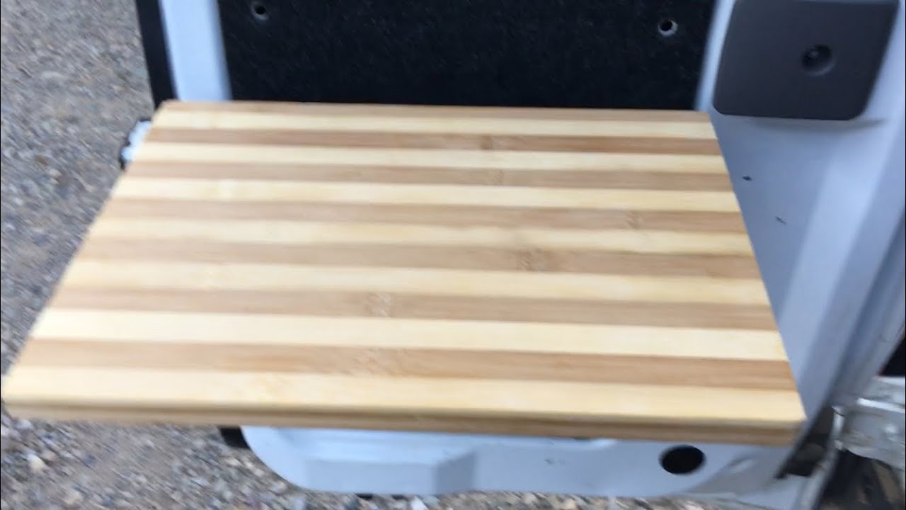 Attaching a Folding table to my Van back door Vanlife YouTube