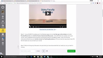 Managing Threaded Discussions in Canvas