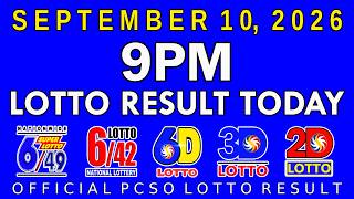 9pm Lotto Result Today September 10 2026 PCSO screenshot 2