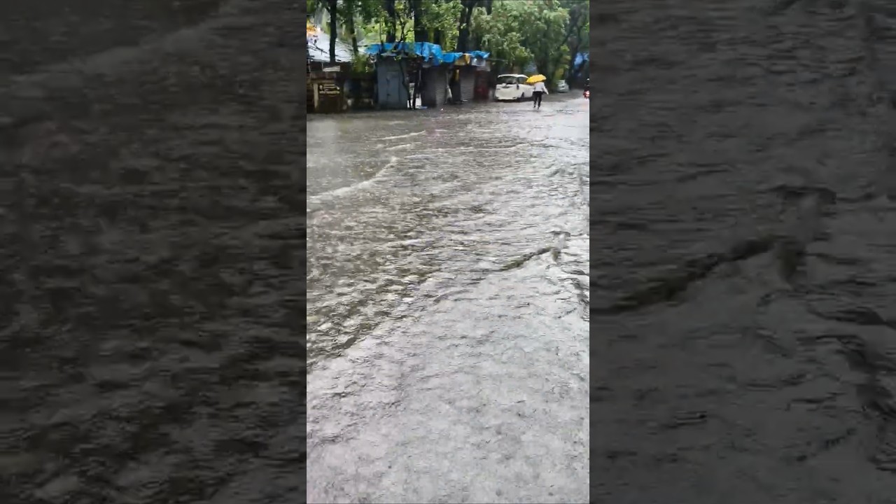 🌧️ मुंबई तुंबली पावसात|Rimjhim Gire Sawan| #shortsubscribe