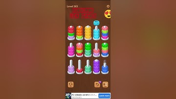 Nuts sort journey level 381, 382,383,384,385 mobile gameplay Android gameplay