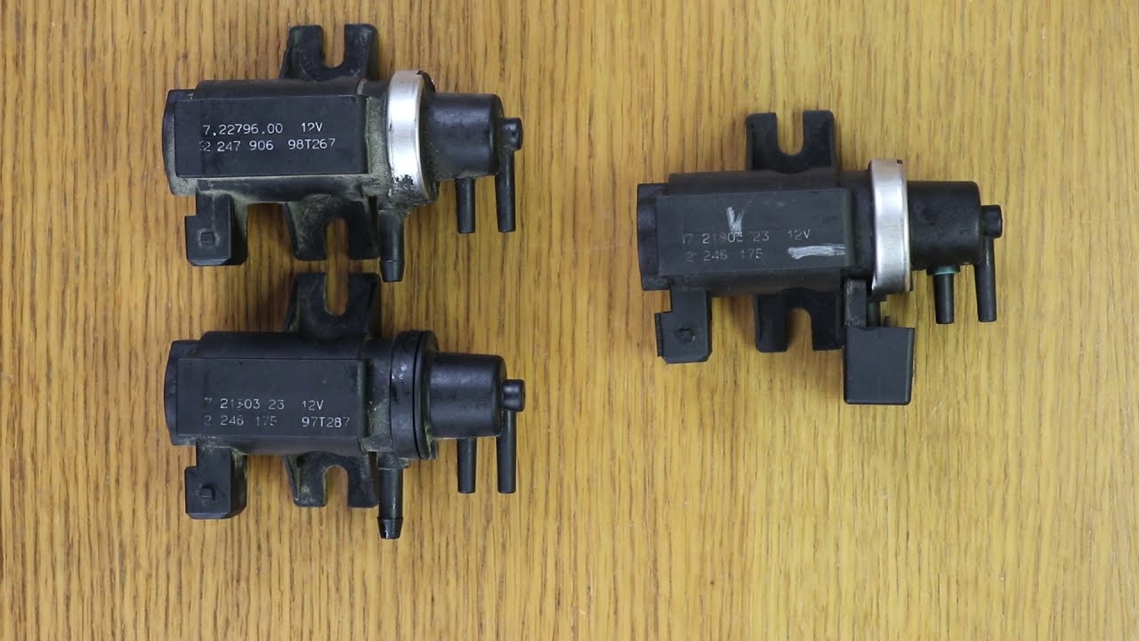 Por esto NO conviene limpiar la ELECTROVALVULA del turbo, SOLENOIDE,desmontándola