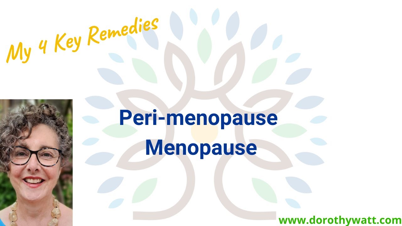 My 4 key remedies for perimenopause and menopause - YouTube