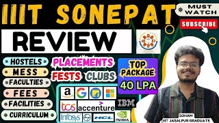 IIIT Sonepat Reviews 2025 | Placements, Facilities, Fees, Fests and More | Watch Before Admission!!