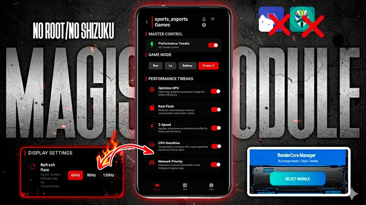 NO ROOT, NO SHIZUKU - Unlock 120FPS & Refresh Rate on ANY Android (Magisk Module 2025 )