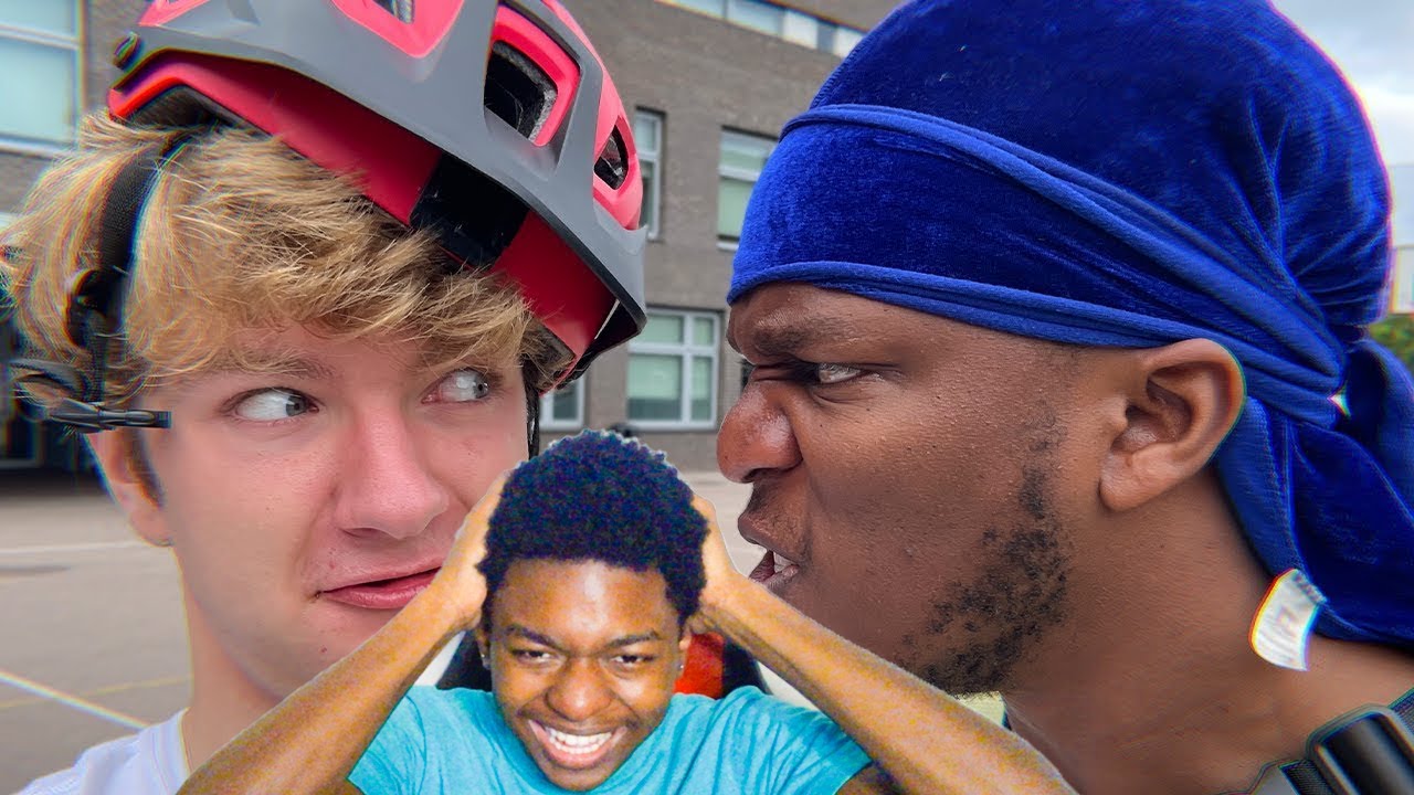 Watching Tommyinit until I laugh KSI Teaches Me To Ride A Bike...