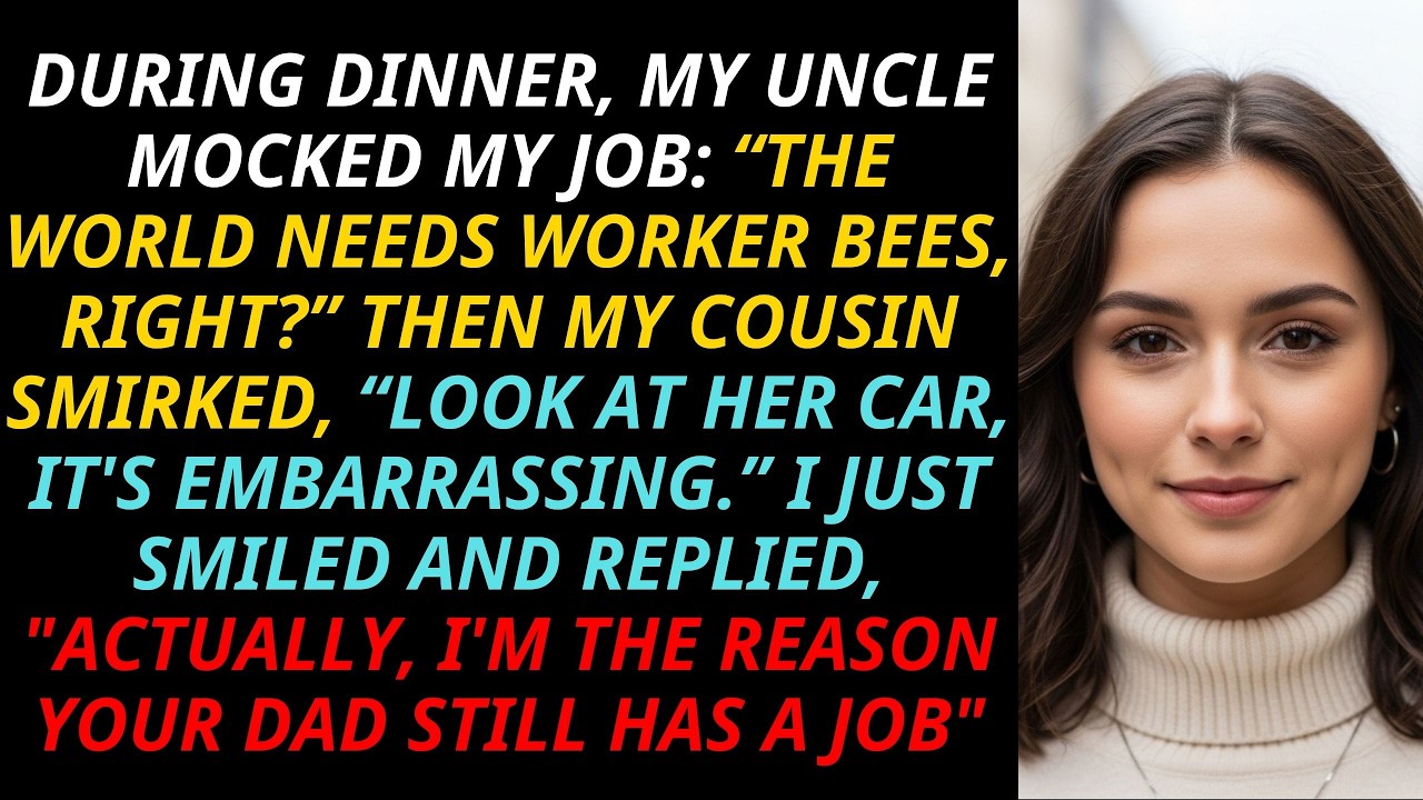 My Cousin Smirked “Look At Her Car, It’s Embarrassing”—I Said “I’m Why Your Dad Still Has A Job” And