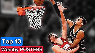 Top 10 Victor Wembanyama POSTER Dunks as a ROOKIE