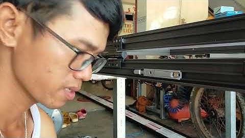 Cách lắp chốt đứng cửa đi 4 cánh nhôm Xingfa, cách rắp thanh tuyền chốt cửa | Thợ đụng vn