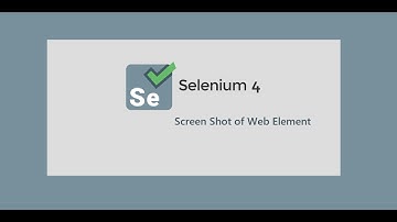 3. Selenium 4 || Taking Screen Shot of Web Element