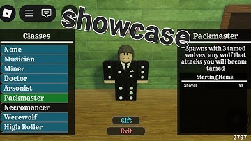 Packmaster class showcase in roblox dead rails