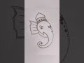 Ganpati Bappa Morya 🙏🏻❤️ #drawing #sketch #ganpatibappamorya #ganeshbhagwan #shorts