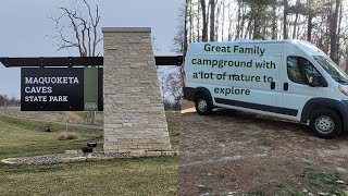 Iowa's Maquoketa Caves State Park full campground tour, and a look at the caves