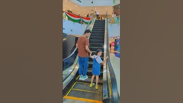 🍄‍🟫🍃We don’t walk. We enjoy Escalator 🍃🍄‍🟫 #funny #cute #shortsfeed #shorts #viral #videos #trending