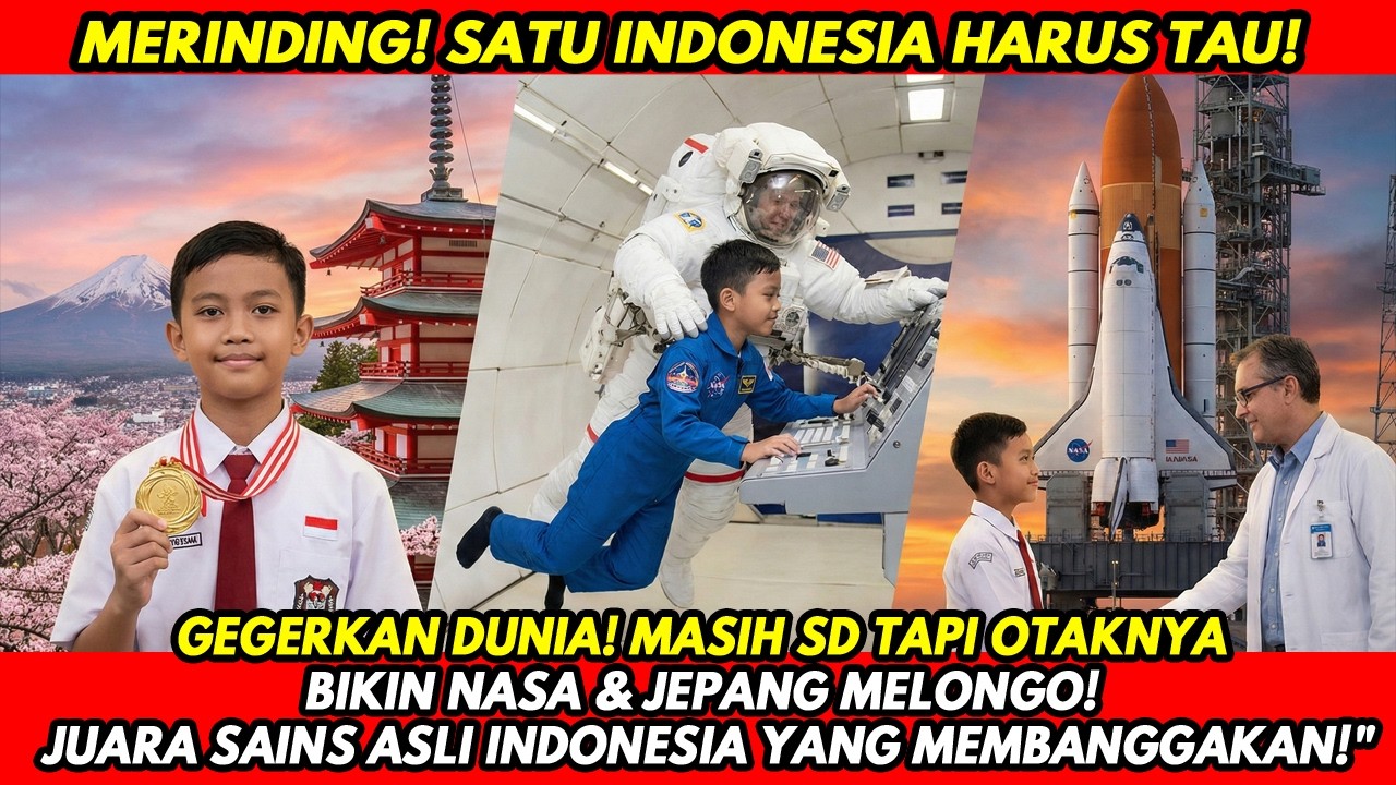 JENIUS! BOCAH SD INDONESIA JUARA SAINS DUNIA, SAMPAI DIUNDANG NASA & JEPANG!