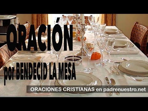 🍲 ORACIÓN para BENDECID LA MESA 🙏🏽