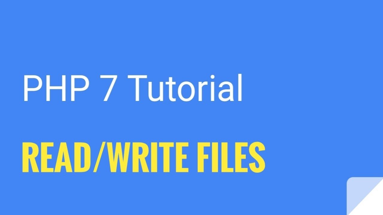 php write to file  2022  PHP 7: How to read and write files with PHP | Tutorial No. 24