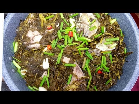 Video Cá nấu rau Sắn muối chua|| món ngon quê nghèo. - youtube