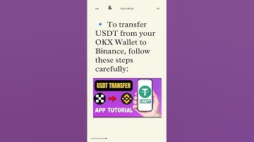 How to Transfer USDT from OKX to Binance | Fast & Secure Method#cryptotransfer #okx #binance #crypto